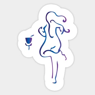 Throw Like A Girl Sticker